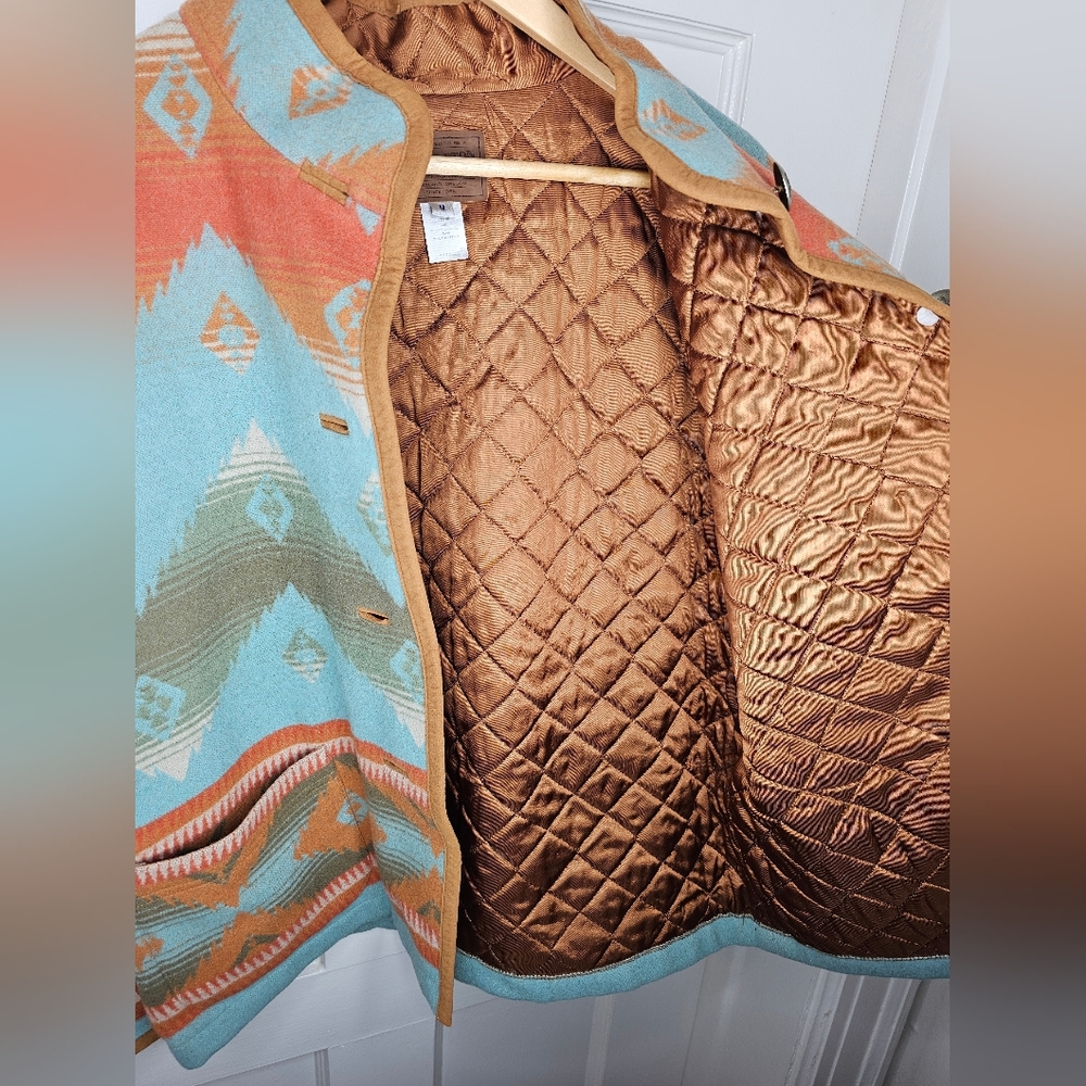 VTG Pendleton Aztec Blanket Jacket - Picture 10 of 16